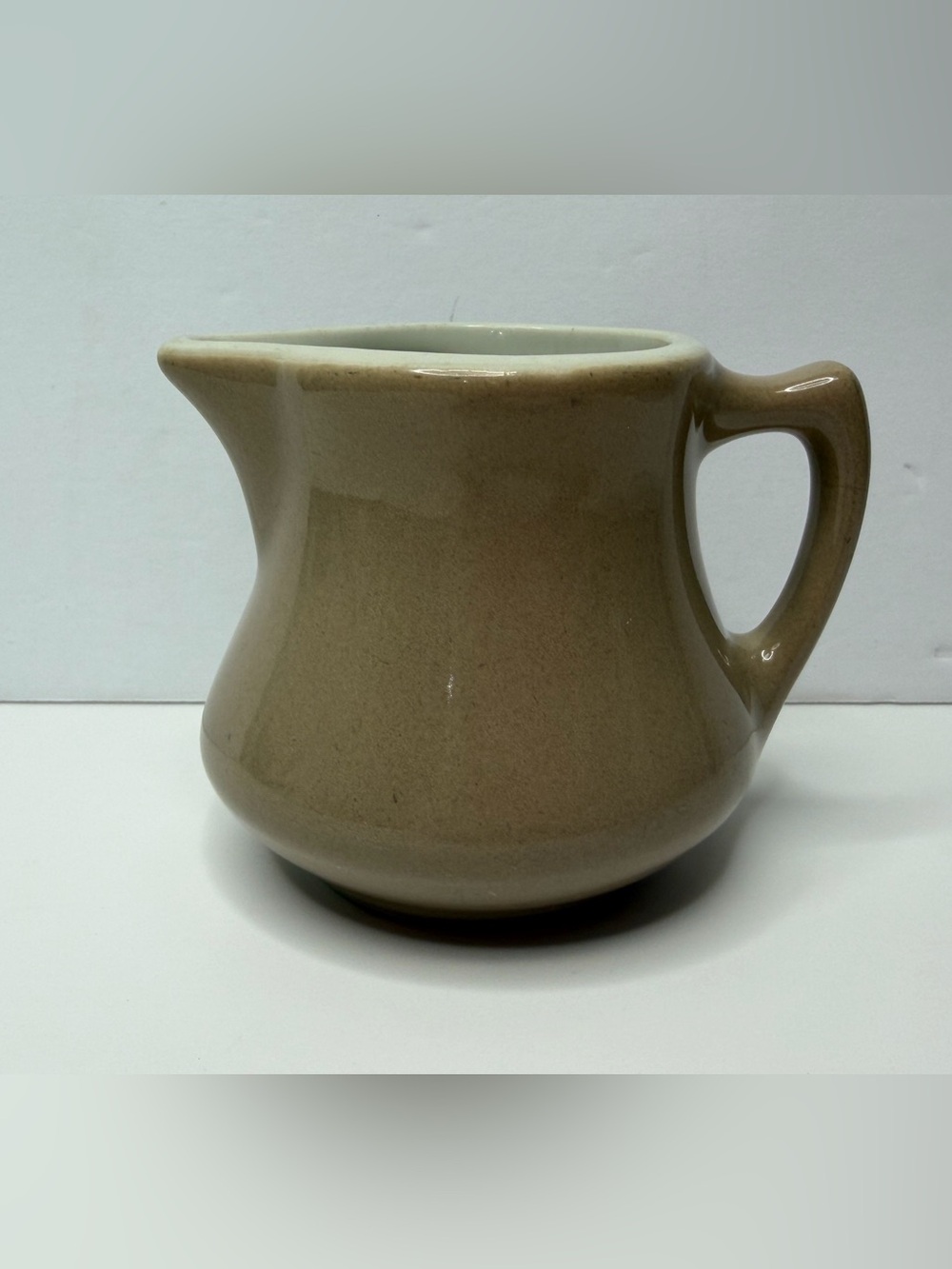 Vintage HALL Creamer Neutral Putty Brown USA